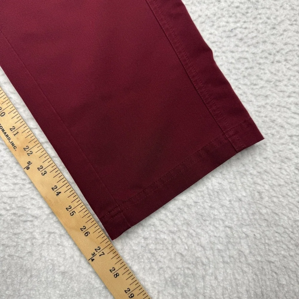 FIGS Technical Collection Scrub Pants Drawstring Pockets Maroon Men's Size S/M